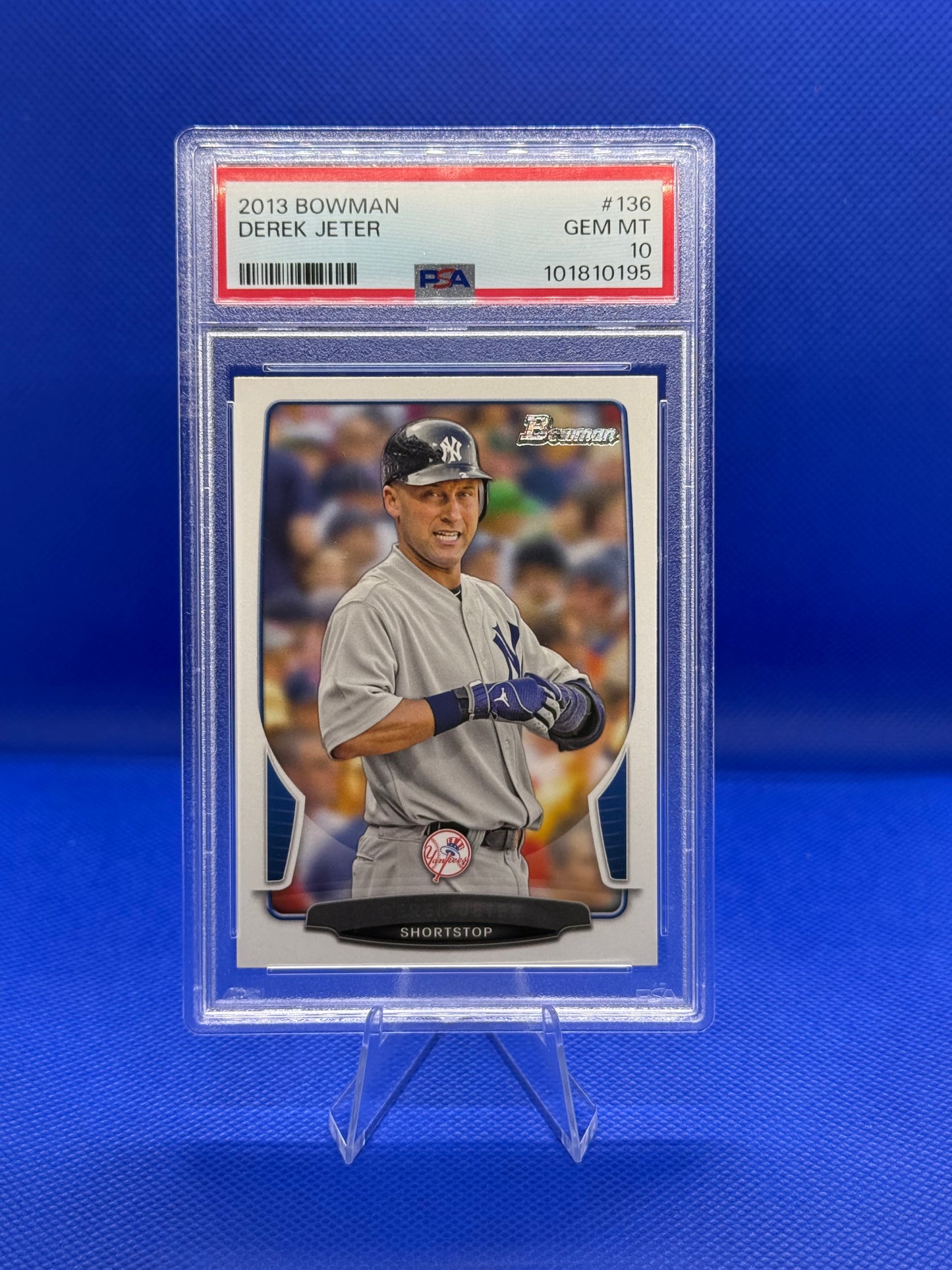 2013 Topps Bowman #136 Derek Jeter - PSA 10